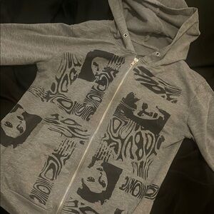 Graphic Gray Hoodie